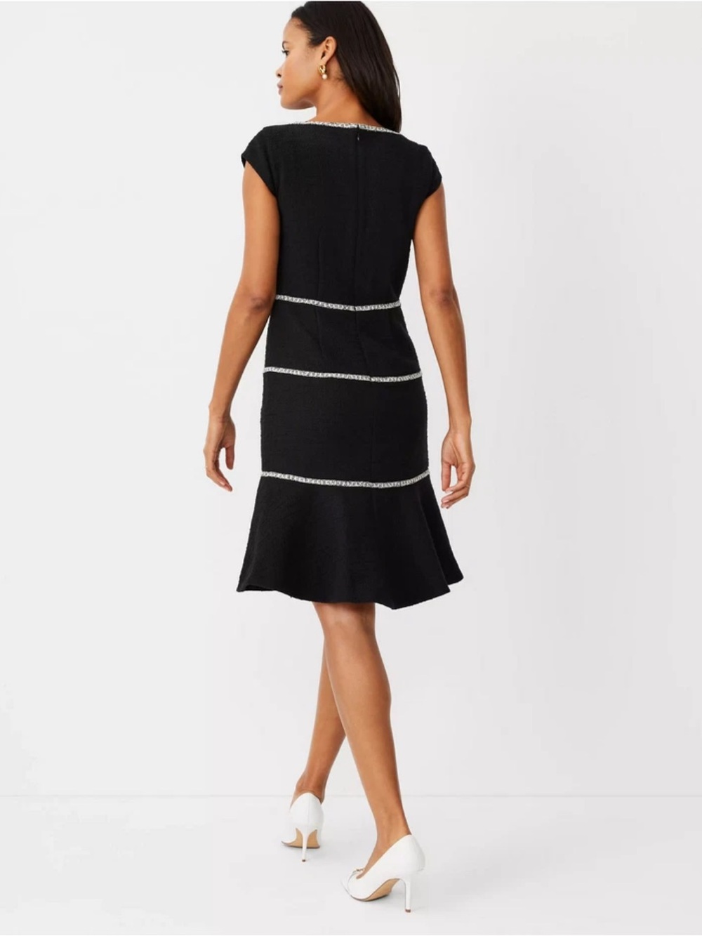 Ann Taylor Tweed Fit & Flare Dress - Picture 7 of 11